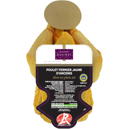 Monoprix Gourmet poulet fermier ancenis jaune x1 - 1.4kg