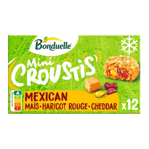 Bonduelle Mini Croustis Mexican Maïs Poivron Haricot Rouge 240g