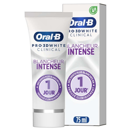 Oral-B 3D White Clinical Blanc Éclatant Dentifrice 75ml
