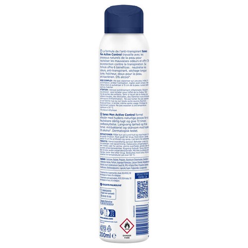 Sanex Spray Deodorant Men Dermo 72h Active Control 200ml