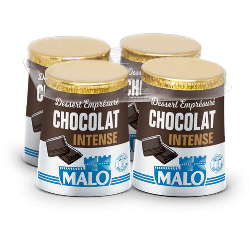 Malo Emprésuré Chocolat Intense 4x125g