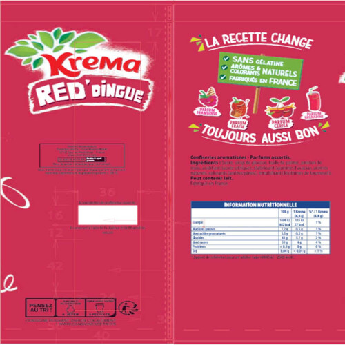 Krema Red'Dingue Sans Gélatine 580g