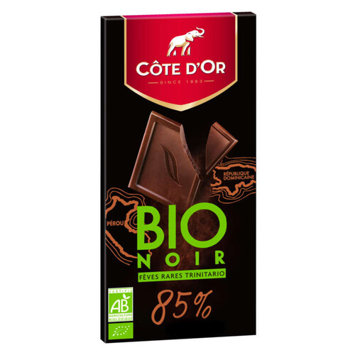 Côte d'Or Bio Noir tablette chocolat 85% 90g