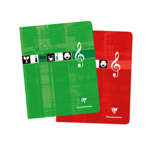 Clairefontaine Cahier de musique et de chant, 17x22cm, 56 pages