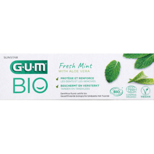 [Para] Gum bio dentifrice menthe aloe vera bio 75ml