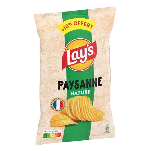 Lay's Chips Paysanne Nature 295g + 10% offert