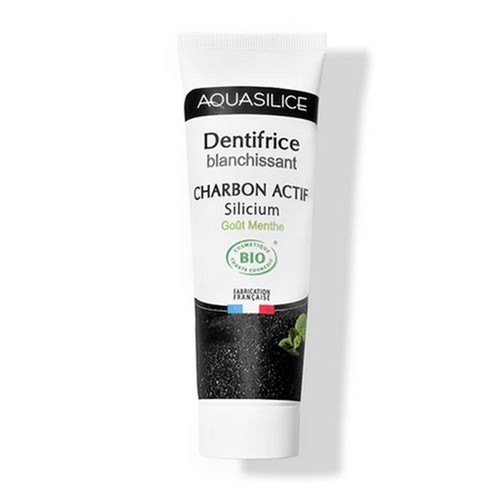 [Par Naturalia] Aquasilice Dentifrice Blanchissant Charbon Actif Silicium Gout Menthe 75ml