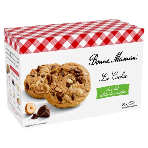Bonne Maman Cookies chocolat noisettes 225g