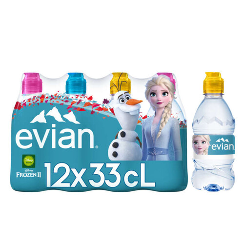 Evian eau minérale naturelle 12x33cl