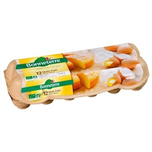[Par Naturalia] Bonneterre Œufs Frais Bio Moyens 53/63g
