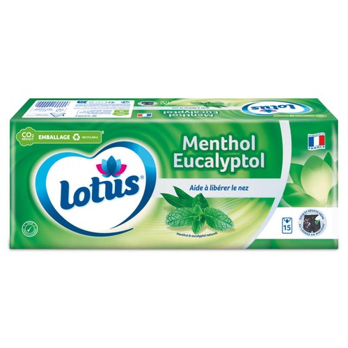 Lotus Mouchoirs Etuis Menthol x15