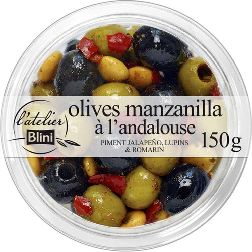 L'atelier Blini Olives manzanilla à l'andalouse 150g