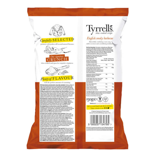 Tyrrell's Chips Smocky Barbecue 150g