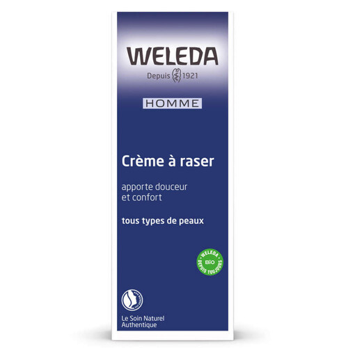 [Par Naturalia] Weleda Crème À Raser Bio Peaux Sensibles 75ml
