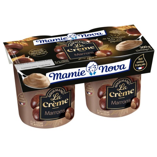 Mamie Nova crème de marrons gourmande 2x150g