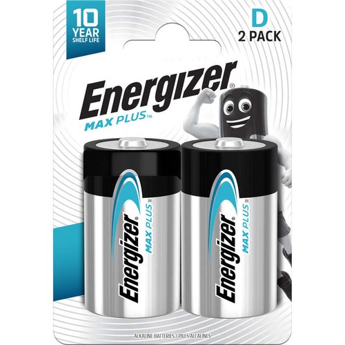 Energizer 2 Piles D Max Plus