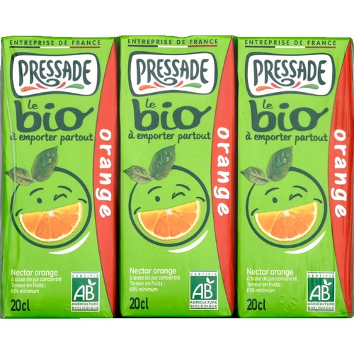 Pressade Nectar orange Bio 6x20cl