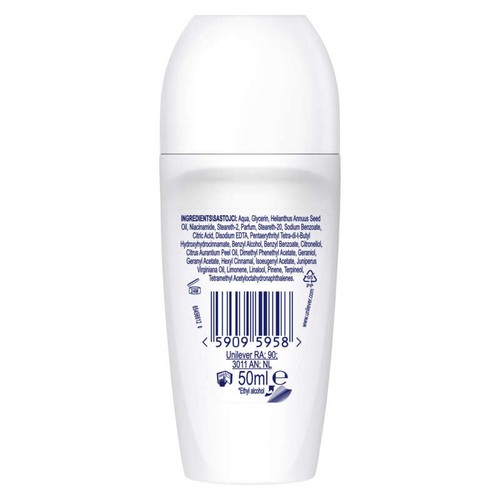 Dove Déodorant Bille 0% Sels d'Aluminium Invisible Care 50ml