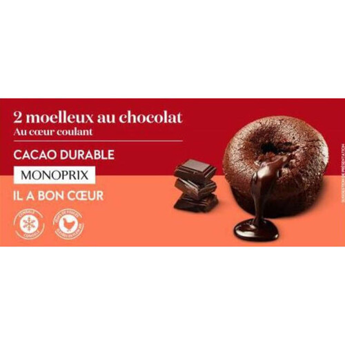 Monoprix Moelleux au chocolat 190g