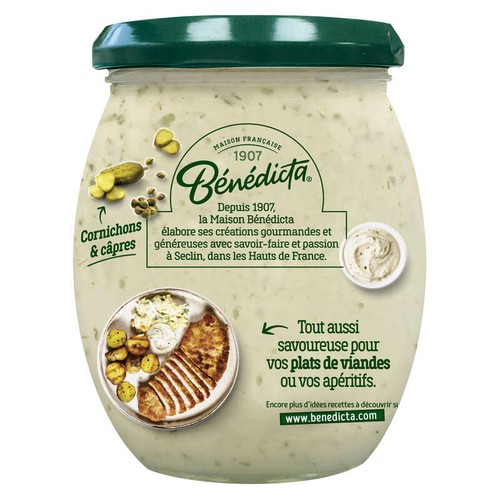 Bénédicta Sauce Tartare Aux Cornichons Et Aux Câpres 260g