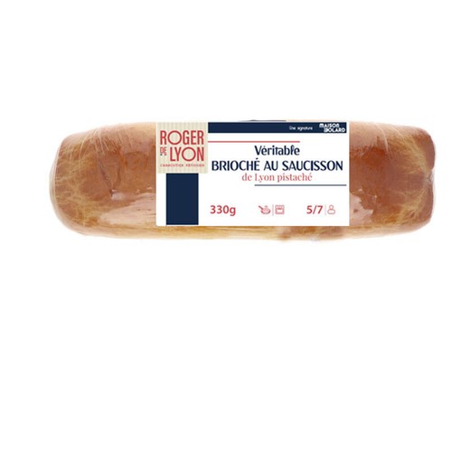 Maison Bolard véritable brioche au saucisson de Lyon aux Pistaches 330g