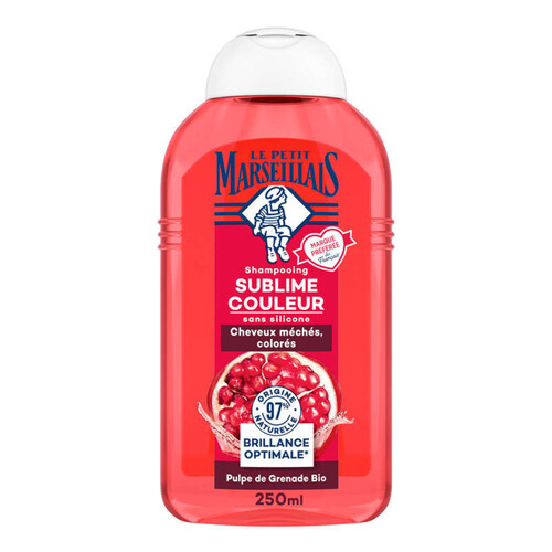 Le Petit Marseillais Shampooing Sublime Couleur Coquelicot & Grenade Bio 250ml