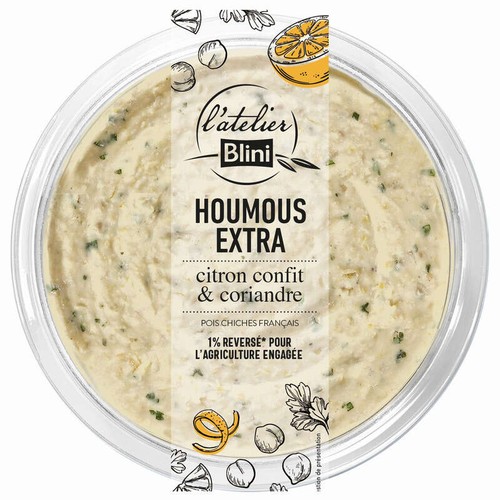 L'Atelier Blini Houmous Au Citron Confit 175g