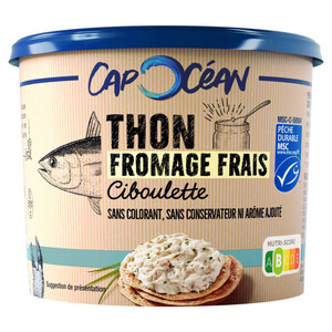 Cap Océan Thon Fromage Frais & Ciboulette 140g