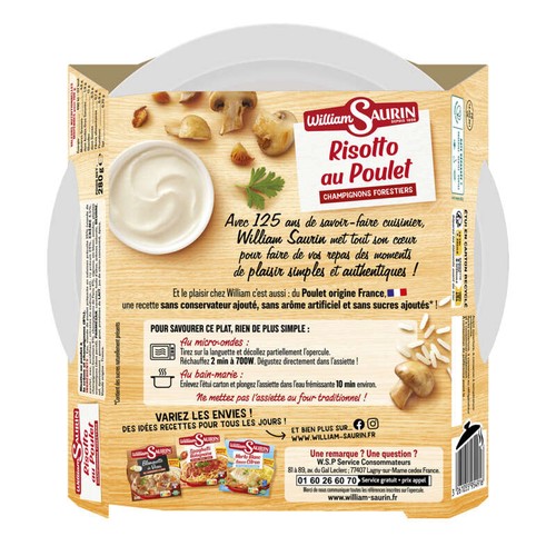 William Saurin Risotto Poulet 280g