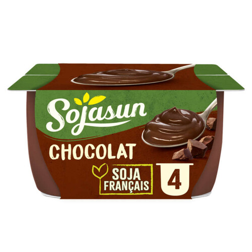Sojasun Dessert Végétal Au Soja Au Chocolat 4x100g