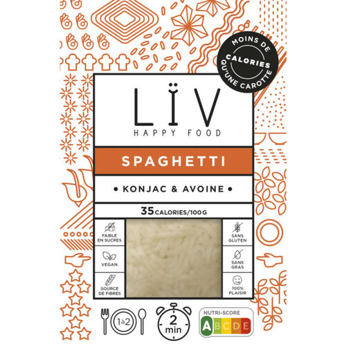 Liv Happy Food spaghetti de konjac & avoine 200g