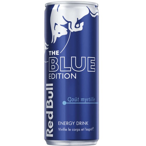Red Bull Blue Boisson Énergisante La Canette De 25cl