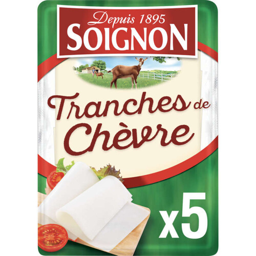 Soignon Les Tranches De Chèvre X5 Tranches, 150G