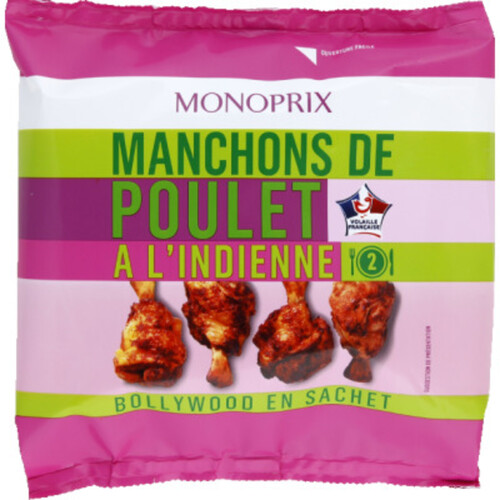 Monoprix Manchons De Poulet À L'Indienne 250G