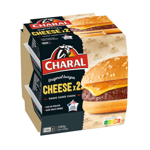Charal original burger x2 Cheeseburgers 145g