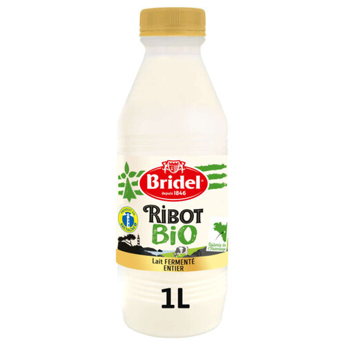 Bridel Lait fermenté entier Ribot bio 1l