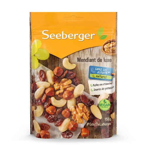 Seeberger Mélange de noix et raisins 150g