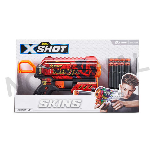 Zuru pistolet X-shot ninja skins flux