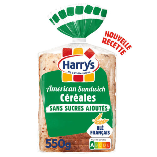 Harrys American sandwich céréales sans sucres ajoutés 550g