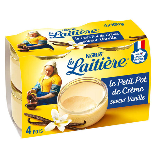 La Laitière Crèmes Desserts vanille 4 x 100g