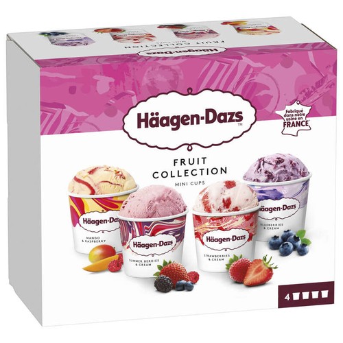 Häagen-Dazs 4 mini Cup Fruits 326g
