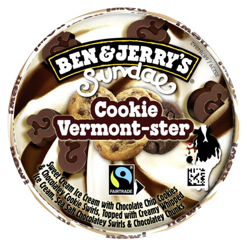 Ben & Jerry's Sundae cookie Vermont-ster 324g