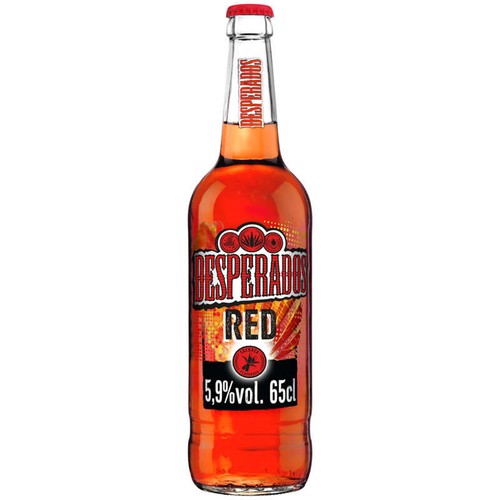 Desperados Red Bière aromatisée au spiritueux Cachaça, Fruits rouges & Guarana 65cl