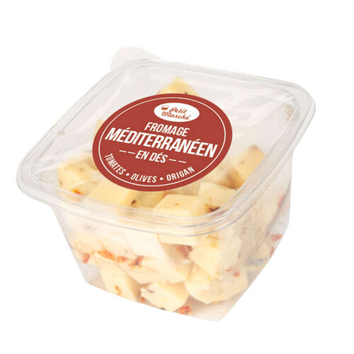 Petit Marché Dés de Fromage Méditerranéen 120g