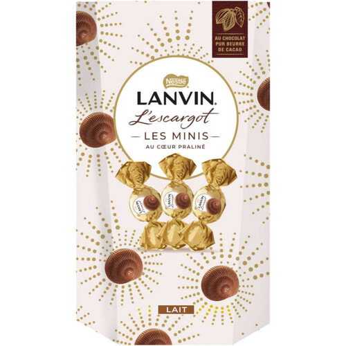 Lanvin l'escargot les minis chocolat au lait 140g