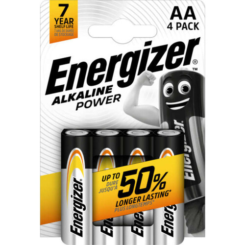Energizer 4 Piles Lr06/Aa Alkaline Power