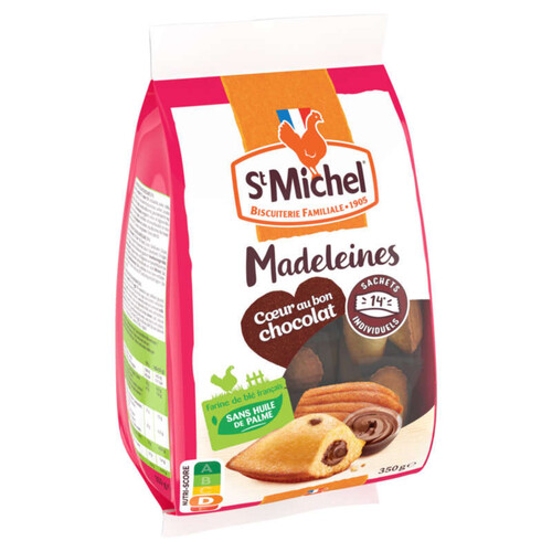 St Michel Madeleines fourrées chocolat 350 g