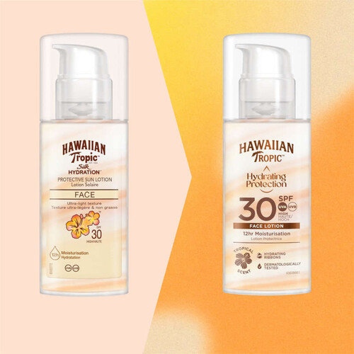 Hawaiian Tropic Silk Hydratation Lotion Solaire Protectrice SPF30 Visage 50ml