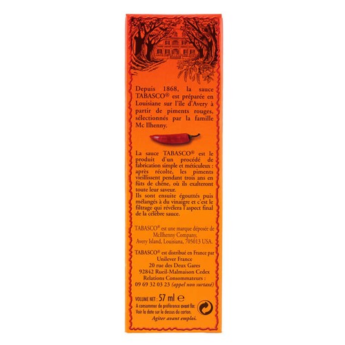 Tabasco vert flacon 60ml
