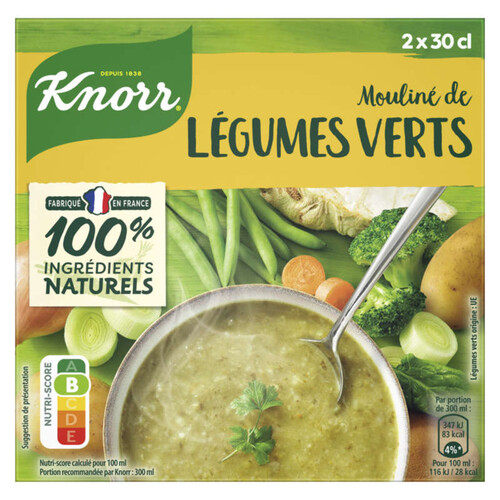 Knorr Soupe Mouliné de Légumes Verts 600ml